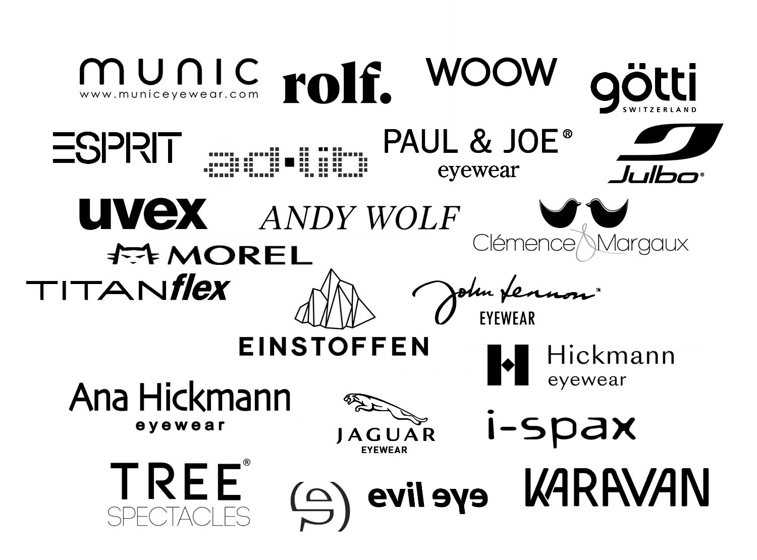 optik lindlein kronach: unsere marken: brillen von Munic,
Götti,
Tree specacles ,
Woow,
Clemece et margaux,
Einstoffen,
Rolf,
Jaguar,  
Esprit,
Adlip,
Hickman,
Ana Hickman,
John Lennon,
Karavan,
Paul and Joe,
Ba&sh,
Morel,
Titanflex, 
Ispax,
Spaxies,
Swissflex,
Julbo,
Evil Eye,
Uvex,
Andy Wolf